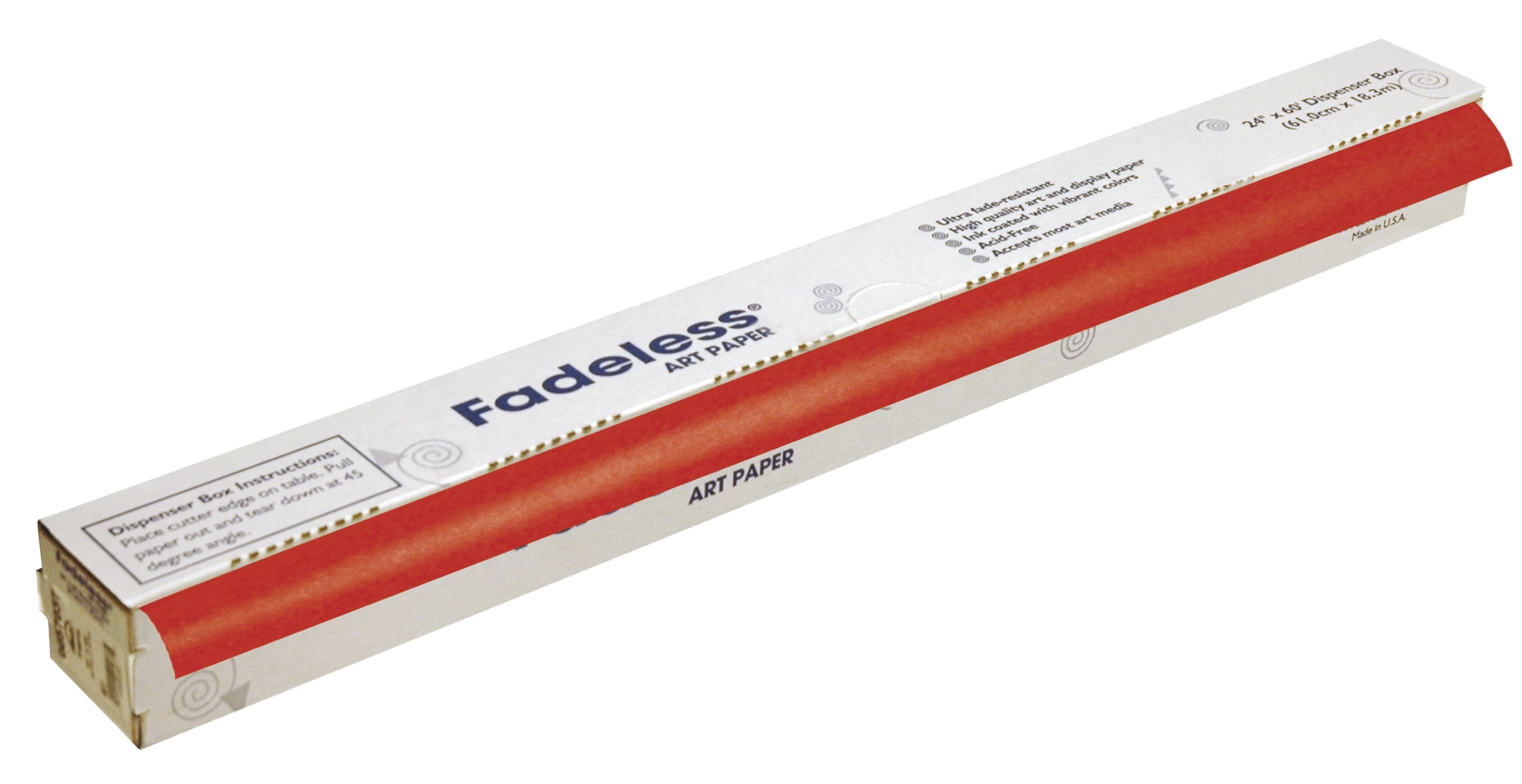 Fadeless Paper Roll, Flame, 24 Inches x 60 Feet