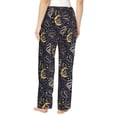thumbnail image 3 of Goofa Snake Sleep Printed Soft Pajama Pants for Women, Wide Leg Comfy Casual Lounge Yoga Pants-Medium, 3 of 9