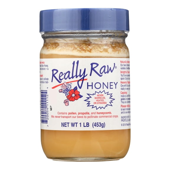 REALLY RAW - Natural Infused Raw Honey - 1LBCase of 3