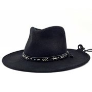 Stetson Men's Santa Fe Crushable Wool Hat Black, Small