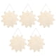 thumbnail image 1 of 5 piezas flor de Chip Slice artesanía colgante placas para boda cartel de bienvenida ventana de delantera, 1 of 9