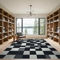 thumbnail image 2 of ODIKA 3'x5' Machine Washable Non-Slip Area Rug, Geometric Gray High Traffic Rug, Gray, 973087, 2 of 7