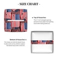 thumbnail image 5 of Picia America Flags1 Pattern Tissue Box Cover,PVC Leather Square Holder,Tissue Box Holder with Magnetic Bottom,Facial Paper Organizer Dispenser-5.2"X5.2"X5.2", 5 of 8