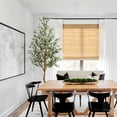 thumbnail image 4 of 6ft (72in) de altura artificial olive tree con silk leaves, curved wood trunk, y lifelike fruits, 1 pack para home, oficina, y sala de estar decor, 4 of 7