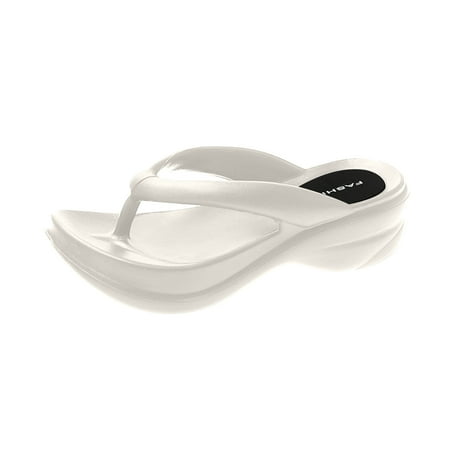 

Cloud Sliders for Women Orthopedic Sandals Arch Support Wide Fit Soft Thick Sole Flip Flops Wedge Pillow Slippers Non-Slip Foam House Shower Shoes Ladies Chunky Platform Summer Slides
