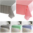 thumbnail image 2 of VERMON Nappe, Couverture de Table à Manger Imprimé Rayures Imperméable Résistant à la Décoloration Anti-Rayures Décoration Maison Couleur Vive Couverture de Table à Usage Unique Fournitures de Fête, 2 of 6