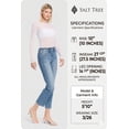 thumbnail image 3 of Flying Monkey - High Rise Slim Straight Jeans with Distressed Hem (27.5" Inseam) - F5213, 3 of 9