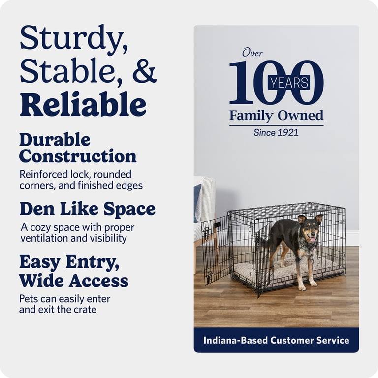 MidWest Homes for Pets 36-Inch Two-Door iCrate Folding Dog Crate