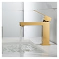 thumbnail image 2 of Bathroom Faucet Gold Bathroom Basin Faucet Cold And Hot Brass Black Sink Mixer Sink Tap Single Handle Deck Mounted Water Tap ,360° Swivel Spout, 2 of 7