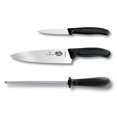 thumbnail image 1 of Victorinox Swiss Army Chef`s Bundle Knife Set, Includes 8-Inch Chef`s Knife, 3.25-Inch Paring Knife and 10-Inch Honing Steel, 1 of 1