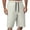 Beige, variant on Bermuda Shorts for Men Summer Casual Elastic Waist Wide Straight Leg Relaxed Fit Waterproof Shorts with Pockets