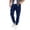 Dark Blue, variant on YABCSAZ Mens Cargo Jeans Denim Work Pants Multi Pocket Utility Jeans Joggers Elastic Waist Loose Fit Relaxed Carpenter Jeans Straight Leg Streetwear Trousers for Men Outdoor Casual