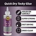 thumbnail image 2 of Quick Dry Tacky Glue – Ultra Strong Drying Permanent Craft Glue (3-Pack Bottle, 4 FL OZ), 2 of 2