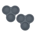 thumbnail image 1 of Injueey Juego de 2 moldes de silicona para huevos, bandejas para muffins y huevos, resistentes a altas temperaturas, para un entorno de Cocina y Comedor gris, 1 of 6