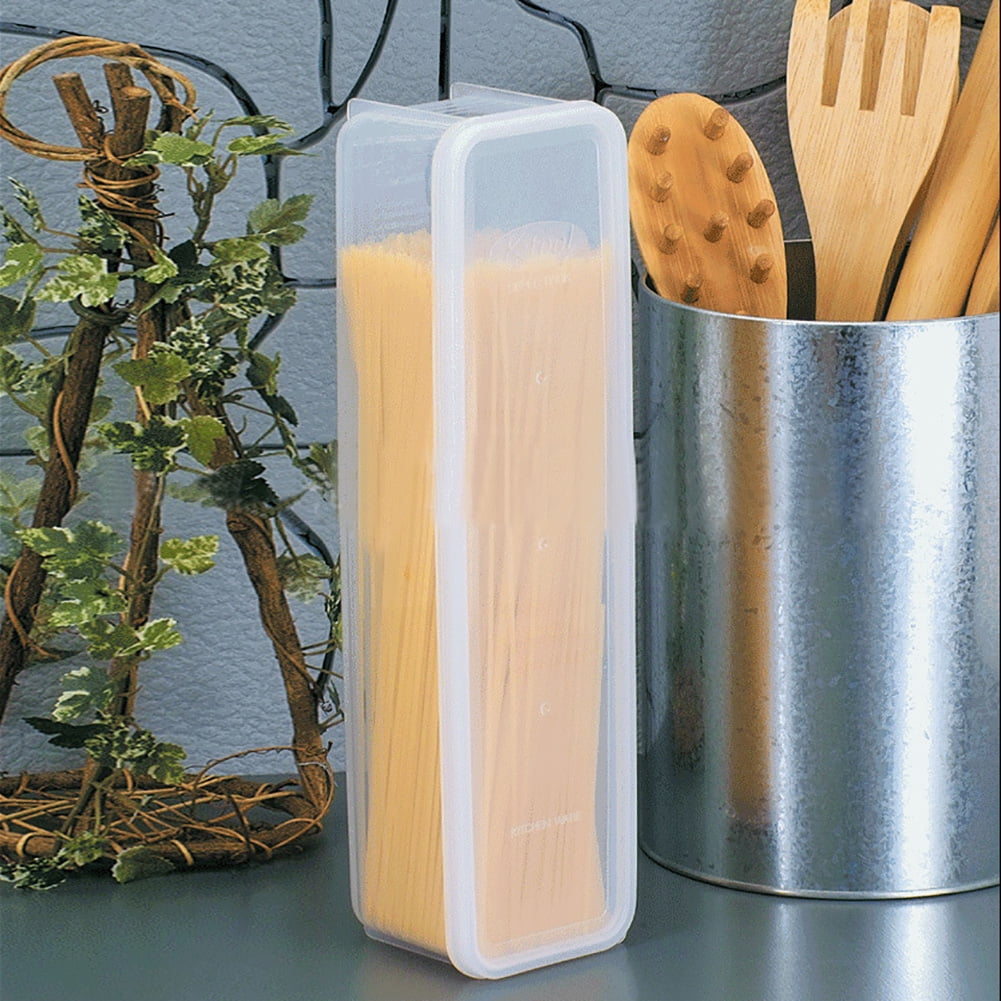 Download OTVIAP Multi-Function Pasta Spaghetti Box Kitchen Noodle Box with Cover Food Storage Container ...