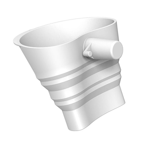 Flexible Silicone Flour Funnel Stand Mixer, Attachment 30° Angled Spout Baking Accessory