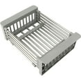 thumbnail image 1 of Expandable Dish Drainer, Over Sink Dish Drainer, Dish Drainer and Fruit Drainer - Rust-Proof Stainless Steel for Kitchen, Heavy Duty Sink Drainer (Grey), 1 of 5