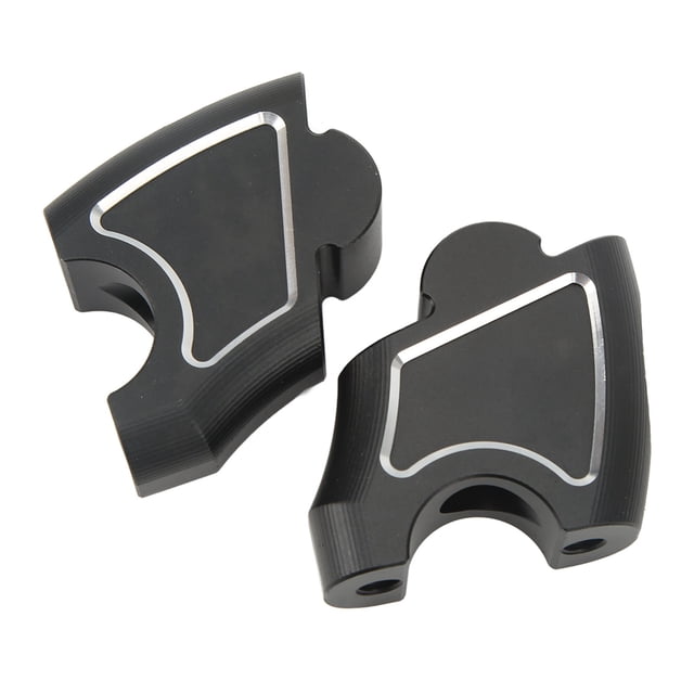 Elevador de manillar CNC de aleación de aluminio, repuesto para Benelli TRK502X 502C TNT250 TNT300, negro con tira blanca, 2 uds.