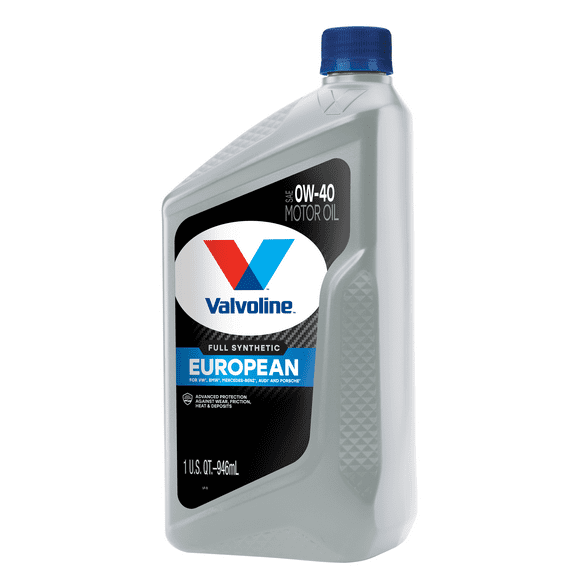 Valvoline European Vehicle Full Synthetic 0W-40 Motor Oil 1 QT