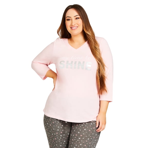 Avenue Women's Plus Size Shine Sleep Top
