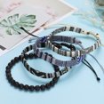 thumbnail image 3 of 3PCS Bohemian Surfer Beach Bracelet Set Adjustable Woven Rope Design Handmade Ankle Bracelet for Men and Women, 3 of 4