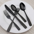 thumbnail image 5 of Matte Black Silverware Set, Satin 6 Piece Stainless Steel Cutlery Set, 5 of 5