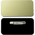 thumbnail image 2 of All Quality Name Tag/Badge Blanks - 25 Pack - Brushed Gold 1-1/2" X 3", Round Corners, Pin, 2 of 7