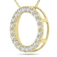 thumbnail image 2 of SZUL Women's 3/4 Carat TW Diamond Circle Pendant in 10K Yellow Gold, 2 of 6