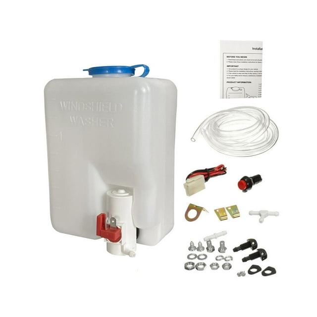Kit de depósito de agua para lavaparabrisas de coche, bomba de depósito para lavaparabrisas de SUV, herramienta de limpieza para el conjunto del