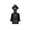 A-Black, variant on Light Up Skeleton Bust Statue with Top Hat & Cape, White Resin LED Glowing Gentleman Skull Figurine, Spooky Halloween Room Tabletop Ghost House Party Decor