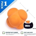 thumbnail image 5 of GSE Games & Sports Expert Baseball/Softball Reaction Ball, Reactivity Agility Trainer Ball for Hand-Eye Coordination & Speed Reflex Training Orange, 5 of 7