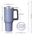 thumbnail image 2 of Modern 40oz Tumbler– Stainless Steel Insulated Tumbler with Handle and Straw, Large Capacity Travel Cup for Hot & Cold Drinks, 2 of 7