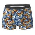 thumbnail image 6 of Men's Boxer Briefs, Colorful Butterfly1 Soft Comfy Mens Underwear Boxer Briefs Breathable With Widen Waist, 6 of 7