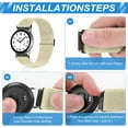 thumbnail image 2 of KOMI 3 Pack Compatible with 16mm 18mm 19mm 20mm 22mm Watch Bands Quick Release Replacement Wristband,Adjustable Stretchy Nylon Solo Loop Straps Fabric Braided Sport Elastic Bands for Men Women, 2 of 6
