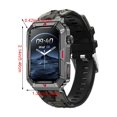 thumbnail image 3 of YiBai Experience The Ultimate Outdoor With Our Smartwatch Bluetooth Calling Protection Outdoor Compass Real- Barometer Monitoring,for Men Dad,Camouflage-B, 3 of 8