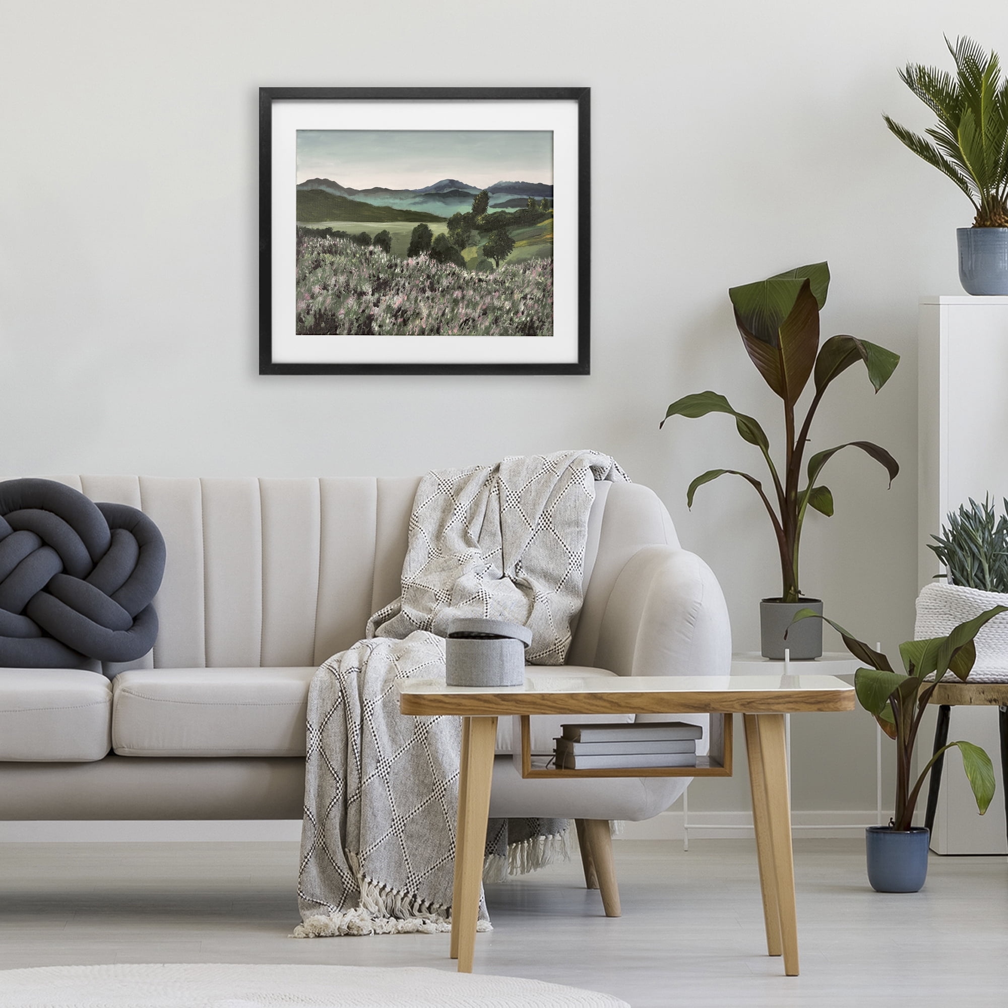 Stupell Industries Windblown Meadow Blooms Black Framed Print Under Glass, design by Lee Ann Zirbes