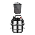 thumbnail image 1 of DOLITY Pressure Cooker Stewed Meat Pot Pressure Canner Cooking Pot for Household Family Insulation Bags, 1 of 9
