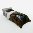 thumbnail image 3 of Ambesonne Nature Bedding Set 4 Pcs, Cascade Stream Wildlife, Queen, Multicolor, 3 of 3