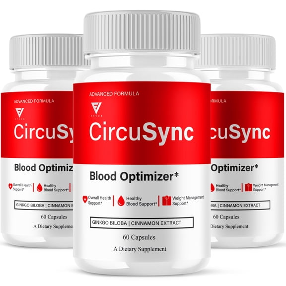 (3 Pack) Circusync Wellness Support, Circu Sync Advanced Supplement (180 Capsules)
