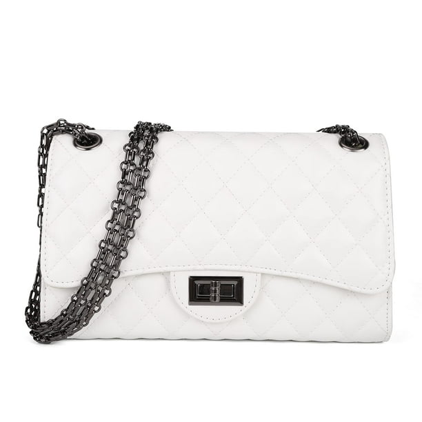 Gladdon Bolso bandolera acolchado para mujer Bolso de hombro moderno para mujer con cadena Monederos de diseñador