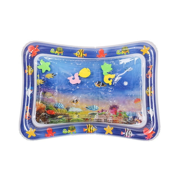Interactive Play Mat with Floating Fish for Sensory Enrichment and Entertainment