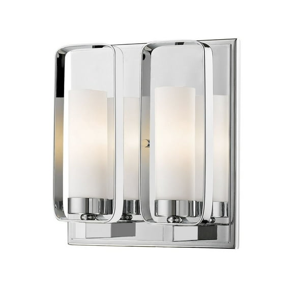 2 Light Wall Sconce in Fusion Style 9 inches Wide By 10.25 inches High-Chrome Finish Bailey Street Home 372-Bel-2272519