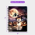 thumbnail image 5 of Spooky Halloween Night Witch Shiba Inu Glowing Pumpkins Spiral Bound Journal Shibas Dog Lovers Gifts Idea 5x7in Spiral Notebook - 12015, 5 of 5