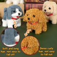 thumbnail image 4 of Juguete electrónico de peluche para perros que camina y ladra, interactivo, con correa de control remoto, para niños pequeños, 4 of 5