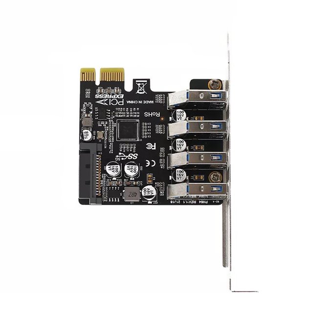 USB 3.0 PCI Express Adapter with Independent Port Protection Gold Plating for Stable and Reliable Data Transfer GUYUTING Spare Part