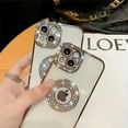 thumbnail image 2 of for iPhone Case,Luxury Glitter Bling Sparkle Sparkly Diamond Rhinestone Bumper Camera Lens Protection Soft Shockproof Phone Case (Rose Gold,iPhone 11), 2 of 6