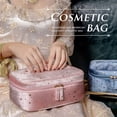 thumbnail image 2 of Soft Travel Star Storage Bags Wash Handbags Multifunctional Lipstick Bags Toiletry Case Makeup Bag Velvet Cosmetic Bag PINK, 2 of 8