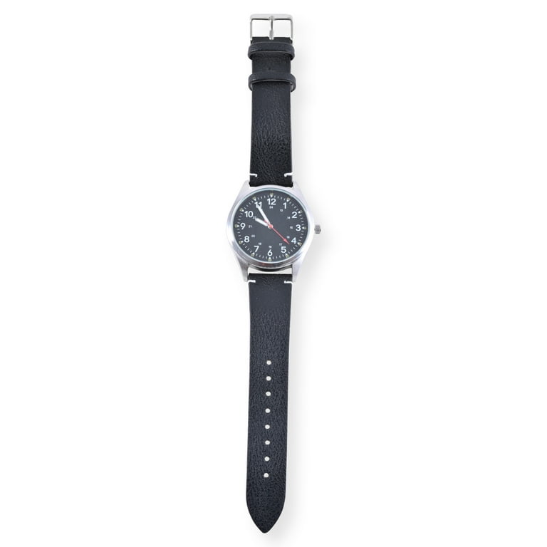 注目のブランド Black in Watch Analog Male Adult George and Case Silver 時計
