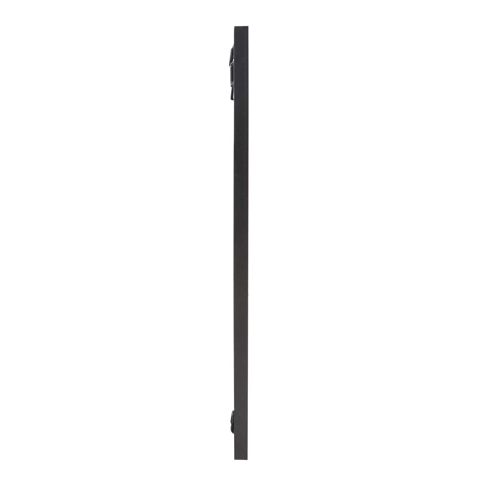 Tyler Dillon Rectangular Beveled Mirror with Matte Black Metal Frame 24"H x 18"W