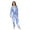 Blue Squares and Shapes, variant on 1 Piece Adult Onesie Pajamas Cozy & Loose-Fit Sleepsuit Loungewear with Pockets Blue Ink Pattern X-Small